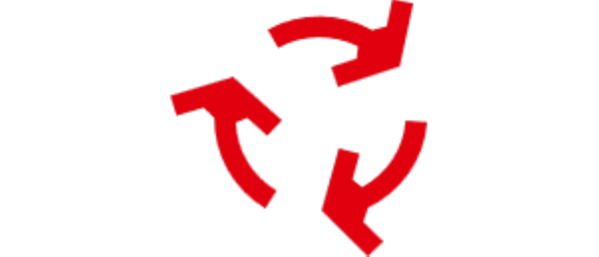 Icon with recycling symbol.